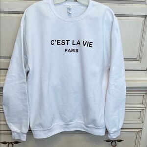 Jerzees White Graphic Sweatshirt